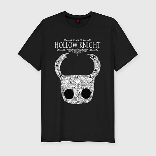 Мужская slim-футболка Hollow Knight / Черный – фото 1