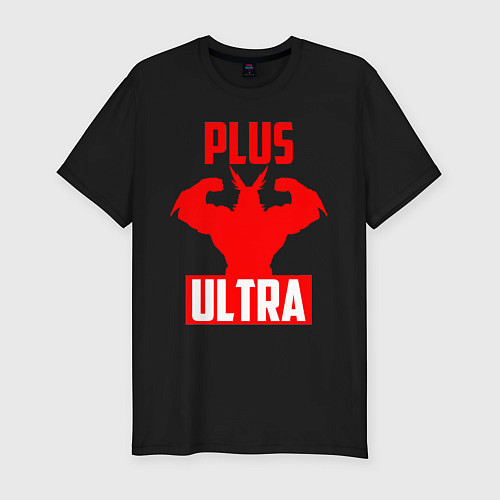 Мужская slim-футболка PLUS ULTRA красный / Черный – фото 1