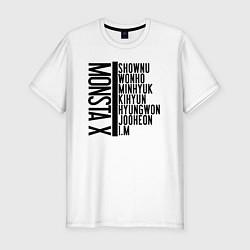 Футболка slim-fit MONSTA X, цвет: белый