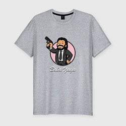 Футболка slim-fit John Wick - Baba Yaga, цвет: меланж