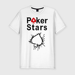 Футболка slim-fit Poker Stars, цвет: белый
