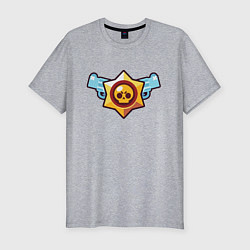 Футболка slim-fit Brawl Stars, цвет: меланж