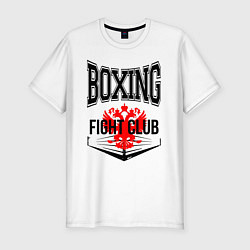Мужская slim-футболка Boxing fight club Russia