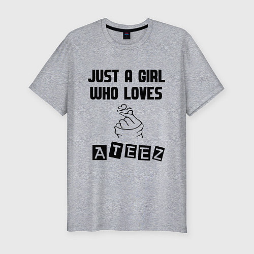 Мужская slim-футболка ATEEZ / Меланж – фото 1