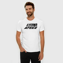 Футболка slim-fit Ateez, цвет: белый — фото 2