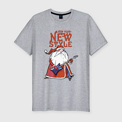 Футболка slim-fit New Year - new style!, цвет: меланж
