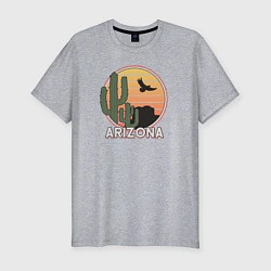 Футболка slim-fit Аризона, цвет: меланж