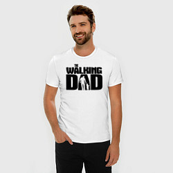 Футболка slim-fit The walking dad, цвет: белый — фото 2