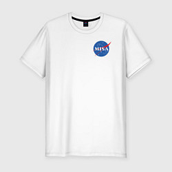 Футболка slim-fit Misa nasa, цвет: белый