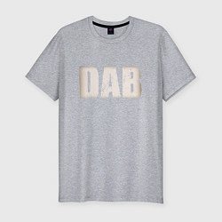 Футболка slim-fit DAB, цвет: меланж