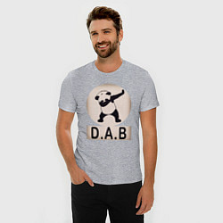 Футболка slim-fit DAB Panda, цвет: меланж — фото 2