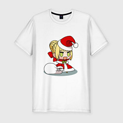 Мужская slim-футболка Padoru Padoru мем
