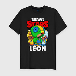 Футболка slim-fit BRAWL STARS LEON, цвет: черный