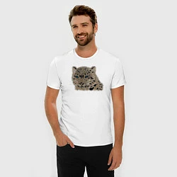 Футболка slim-fit Metallized Snow Leopard, цвет: белый — фото 2