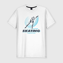 Футболка slim-fit SKATING competition, цвет: белый