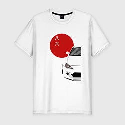 Футболка slim-fit Toyota GT 86 Hachirocku, цвет: белый