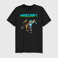 Мужская slim-футболка Minecraft