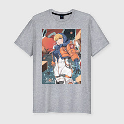 Футболка slim-fit Apex Legends Wattson, цвет: меланж