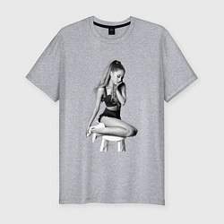 Футболка slim-fit ARIANA GRANDE, цвет: меланж