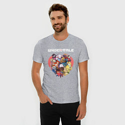 Футболка slim-fit UNDERTALE, цвет: меланж — фото 2