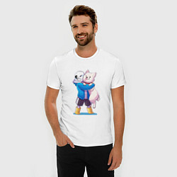 Футболка slim-fit UNDERTALE, цвет: белый — фото 2