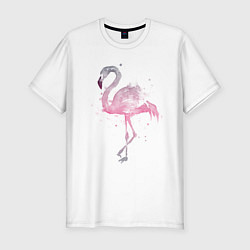 Футболка slim-fit Flamingo, цвет: белый