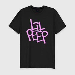 Мужская slim-футболка LIL PEEP