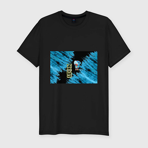Мужская slim-футболка Brawl Stars shark / Черный – фото 1