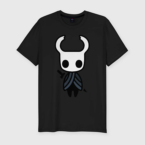 Мужская slim-футболка Hollow Knight / Черный – фото 1