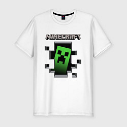 Мужская slim-футболка Minecraft