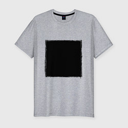 Футболка slim-fit ЧЕРНЫЙ КВАДРАТ, цвет: меланж