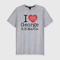 Мужская slim-футболка I Love George Martin