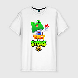 Футболка slim-fit BRAWL STARS LEONARDO, цвет: белый