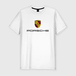 Футболка slim-fit PORSCHE, цвет: белый