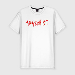 Мужская slim-футболка Анархист
