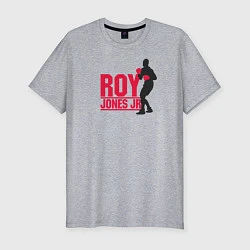 Футболка slim-fit Roy Jones Jr, цвет: меланж