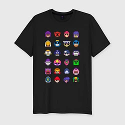 Футболка slim-fit BRAWL STARS, цвет: черный