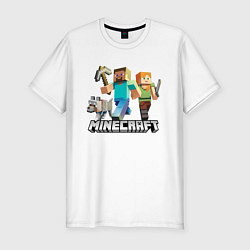 Мужская slim-футболка MINECRAFT