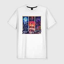 Футболка slim-fit STRANGER THINGS, цвет: белый