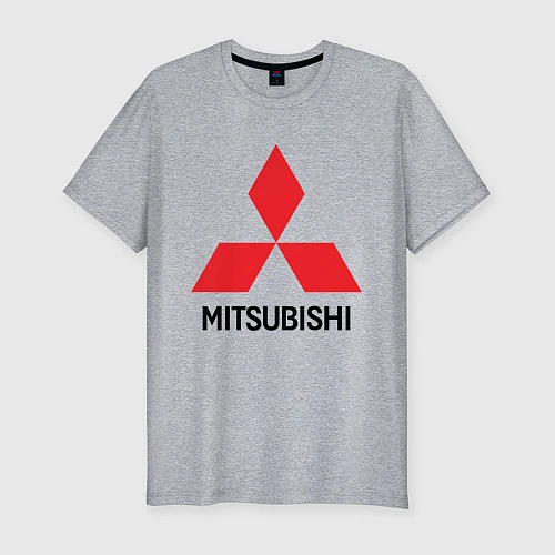 Мужская slim-футболка MITSUBISHI / Меланж – фото 1