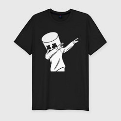 Футболка slim-fit MARSHMELLO DAB, цвет: черный