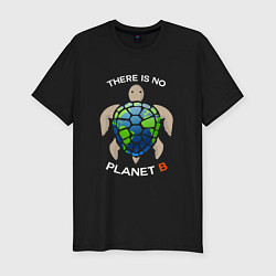 Мужская slim-футболка There's no planet B