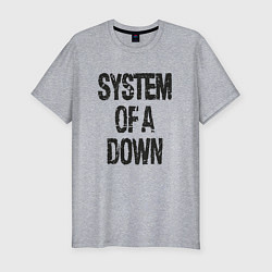 Футболка slim-fit System of a down, цвет: меланж