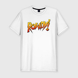 Мужская slim-футболка Rowdy