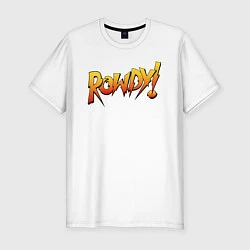 Футболка slim-fit Rowdy, цвет: белый