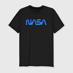 Футболка slim-fit NASA, цвет: черный