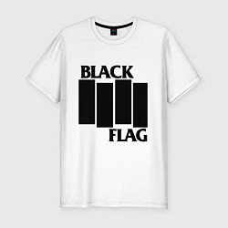 Футболка slim-fit BLACK FLAG, цвет: белый