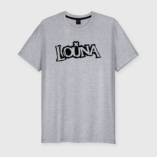 Мужская slim-футболка Louna / Меланж – фото 1