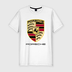 Футболка slim-fit PORSCHE, цвет: белый