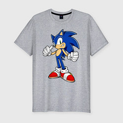 Футболка slim-fit Sonic, цвет: меланж